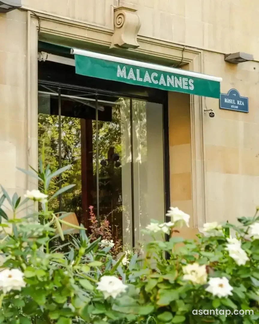 Malacannes 145 — rəsmi səhifədə Rəsul Rza küçəsindəki giriş və yaşıllıq