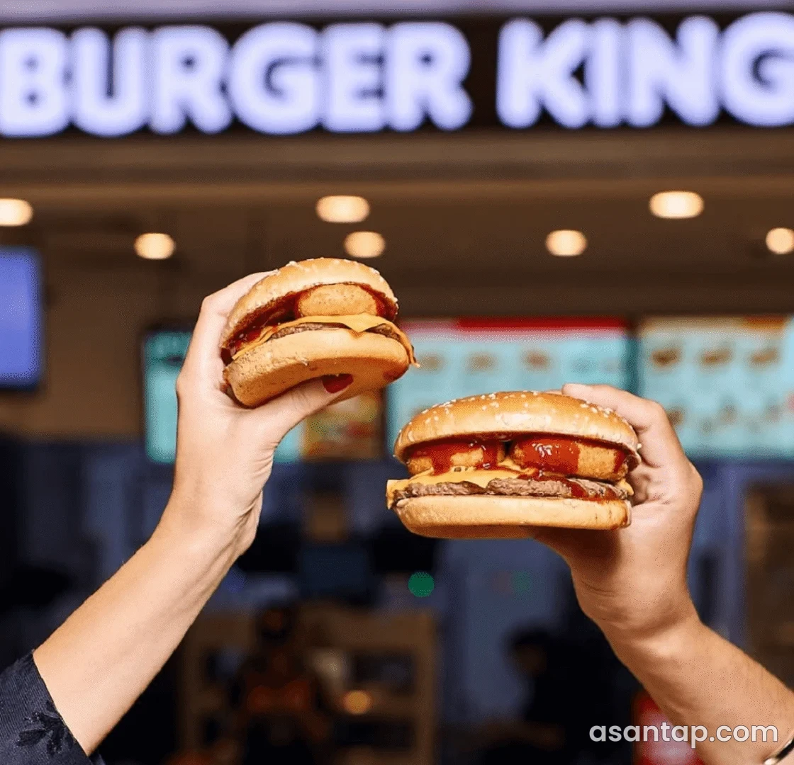 Burger King — Gənclik Mall — yemək təqdimatı