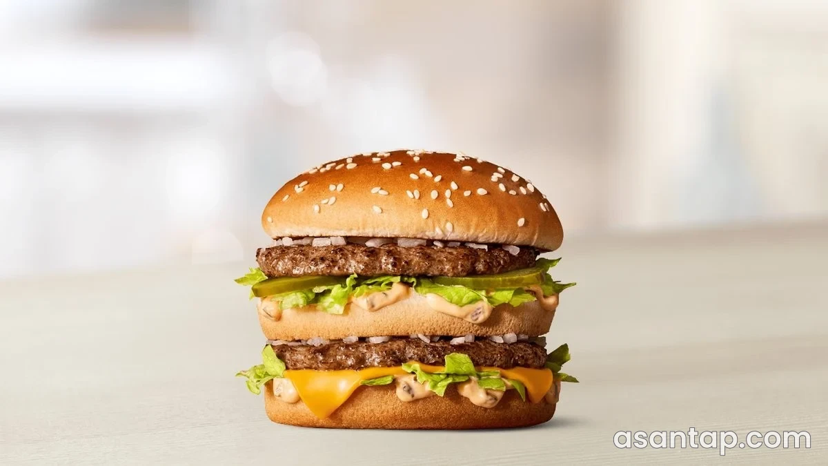 McDonald’s Memar Əcəmi — menyuda burger təqdimatı